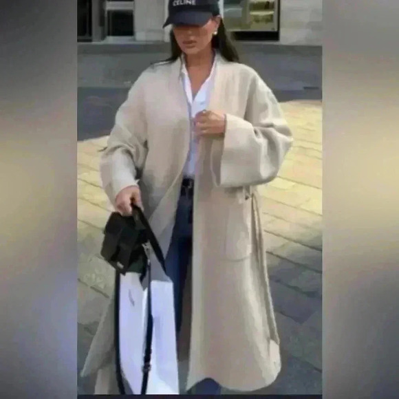 🔥🔥Zara Wool Blend belted coat - Picture 5 of 9